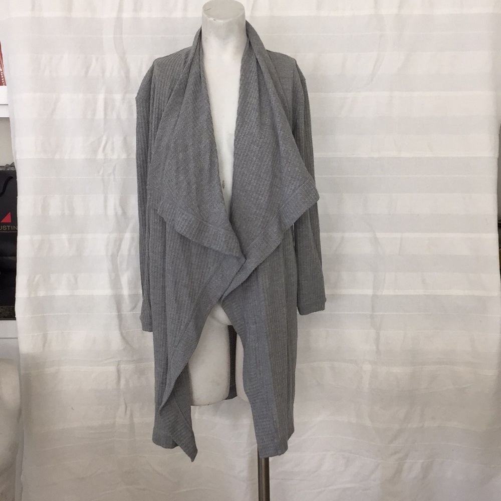Women’s cardigan waffle sweater